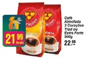 Negreiros Café Almofada 3 Corações Trad ou Extra Forte oferta