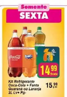 Negreiros Kit Refrigerante Coca-Cola + Fanta Guaraná ou Laranja oferta