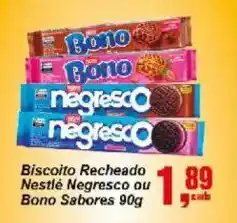 Negreiros Biscoito recheado nestlé negresco ou bono sabores oferta