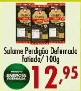Confiança Supermercados Salame Perdigão Defumado fatiado oferta