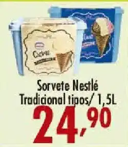 Confiança Supermercados Sorvete Nestlé Tradicional tipos oferta