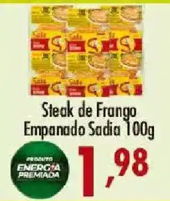 Confiança Supermercados Steak de Frango Empanado Sadia oferta