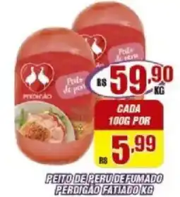 Violeta Supermercados Peito de peru de fumado perdigão fatiado oferta