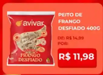 Avivar - peito de frango desfiado