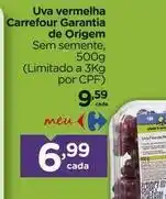 Carrefour Carrefour - uva vermelha oferta
