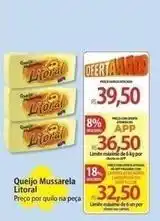 Atacadão Litoral - queijo mussarela oferta
