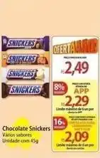 Atacadão Snickers - chocolate oferta
