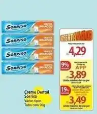 Atacadão Sorriso - creme dental oferta