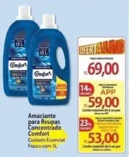 Atacadão Amaciante para Roupas Concentrado Comfort Cuidado Essencial oferta