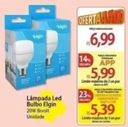 Atacadão Lâmpada Led Bulbo Elgin 20w Bivolt oferta