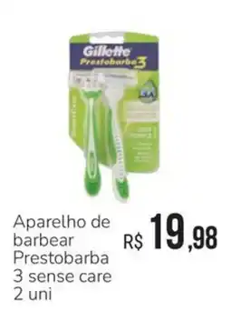Hiperideal Supermercados Aparelho de barbear prestobarba 3 sense care oferta
