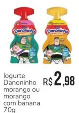 Hiperideal Supermercados logurte danoninho morango ou morango com banana oferta