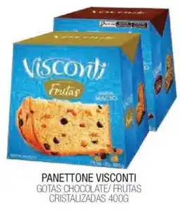 Fort Atacadista Panettone visconti gotas chocolate/frutas cristalizadas oferta