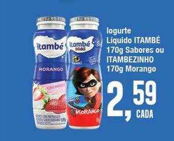 Iogurte Líquido Itambé Sabores Ou Itambezinho Morango