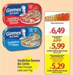Atacadão Sardinha Gomes da Costa oferta