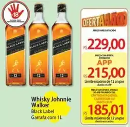 Atacadão Whisky Johnnie Walker Black Label oferta