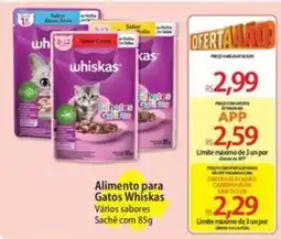 Atacadão Alimento para Gatos Whiskas Vários sabores oferta