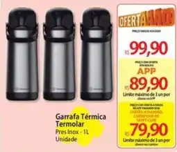 Atacadão Garrafa Térmica Termolar Pres Inox oferta