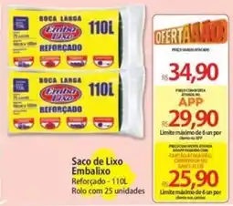Atacadão Saco de lixo embalixx reforçado oferta
