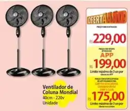 Atacadão Ventilador de Coluna Mondial oferta