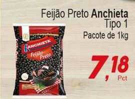 Villefort Atacadista Feijão Preto Anchieta Tipo 1 oferta
