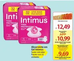 Atacadão Absorvente em gel intimus oferta