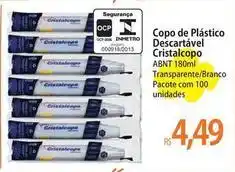 Atacadão Cristalcopo - copo de plástico descartável oferta
