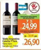 Atacadão Argentino - vinho concha oferta