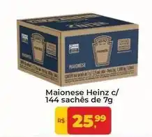 Tonin Superatacado Heinz - maionese c/ 144 sachês de 7g oferta
