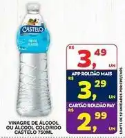 Roldão Castelo - vinagre de álcool ou álcool colorido oferta