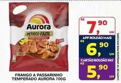 Roldão Aurora - frango a passarinho temperado oferta