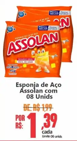 Big Supermercados Esponja de Aço Assolan oferta