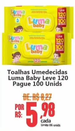 Big Supermercados Toalhas umedecidas luma baby oferta