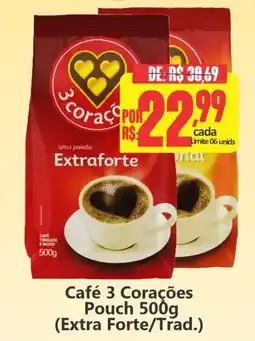 Big Supermercados Café 3 Corações Extra Forte oferta