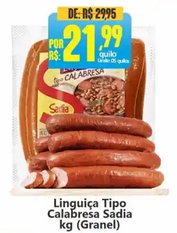 Big Supermercados Linguiça tipo calabresa sadia oferta