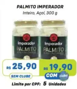 Prezunic Palmito imperador inteiro, açaí oferta