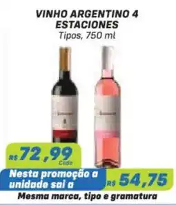 Prezunic vinho argentino 4 estacoes oferta