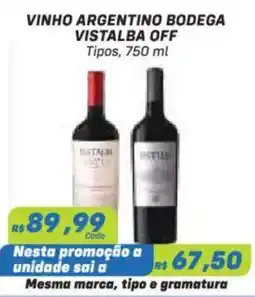 Prezunic vinho argentino bodega vistalba off oferta