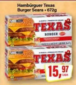 Rede Supermarket Hambúrguer Texas oferta