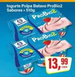 Rede Supermarket Iogurte Polpa Batavo ProBio2 Sabores oferta
