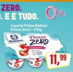 Rede Supermarket Iogurte Polpa Batavo Pense Zero - 510g oferta