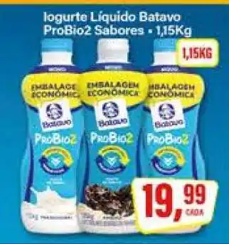 Rede Supermarket Iogurte Líquido Batavo ProBio2 Sabores oferta