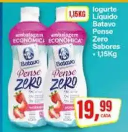 Rede Supermarket Iogurte Líquido Batavo Pense Zero Sabores oferta
