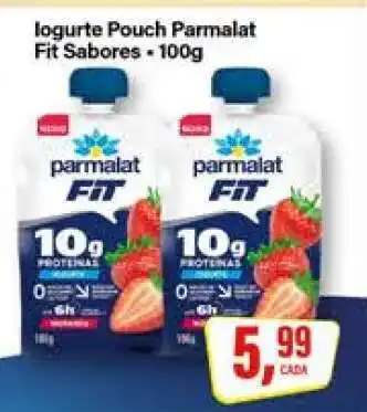 Rede Supermarket Iogurte Pouch Parmalat Fit Sabores oferta