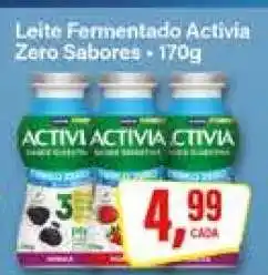 Rede Supermarket Leite Fermentado Activia Zero Sabores oferta