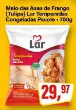 Rede Supermarket Meio das Asas de Frango (Tulipa) Lar Temperadas Congeladas Pacote - 700g oferta