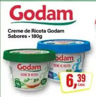 Rede Supermarket Creme de Ricota Godam Sabores oferta