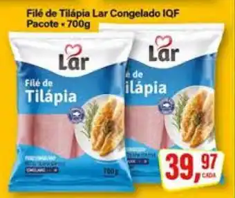 Rede Supermarket Filé de Tilápia Lar Congelado IQF oferta