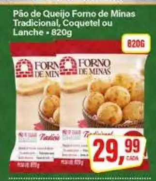 Rede Supermarket Pão de Queijo Forno de Minas Tradicional, Coquetel ou Lanche oferta