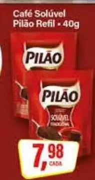 Rede Supermarket Café Solúvel Pilão Refil - 40g oferta